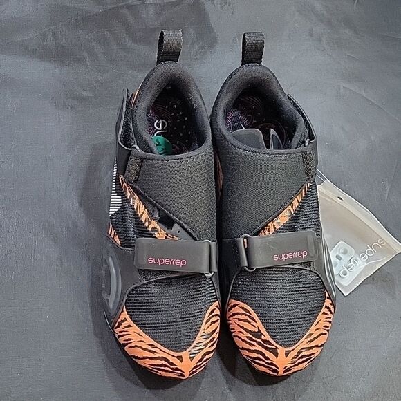 BRAND NEW CYCLING SHOES WOMEN'S  BLACK ORANGE TIGER SUPERREP CYCLE MESH UPPER - Picture 3 of 15